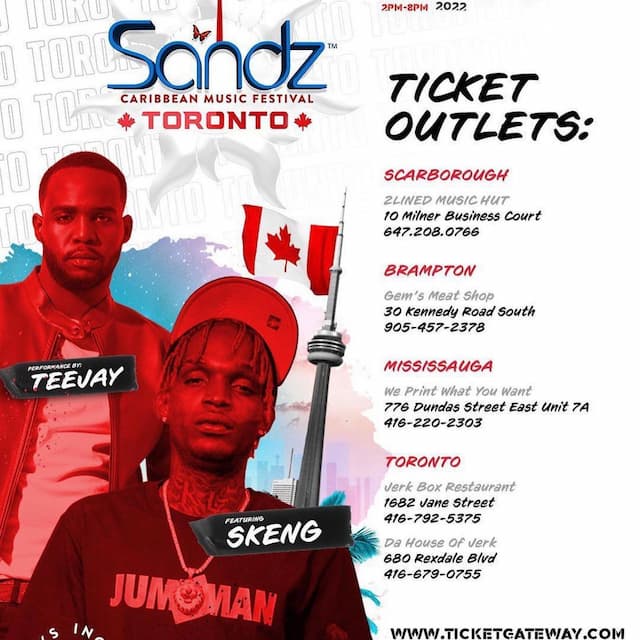 Sandz Toronto Caribbean Music Festival Atash Events